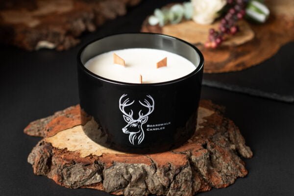 Black 50cl triple wick Candle