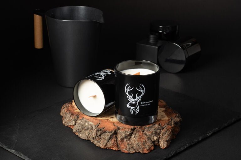 Black Wood Wick Candles
