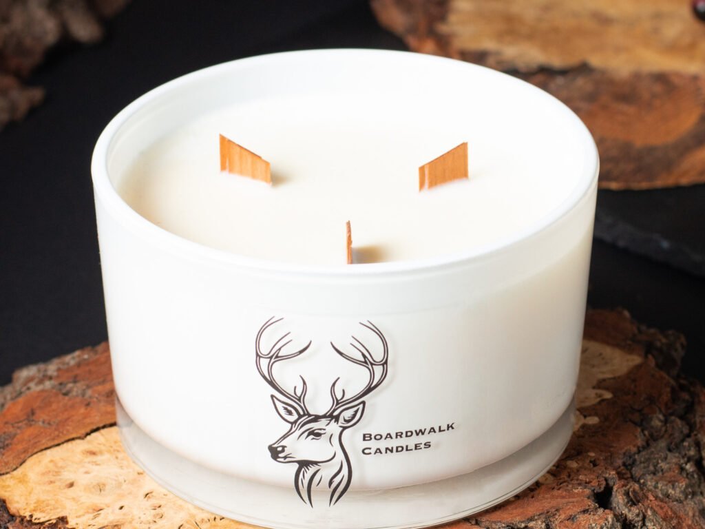 White 50cl triple wick Candle